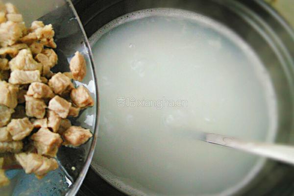 牛肉蛋花粥的做法图解4