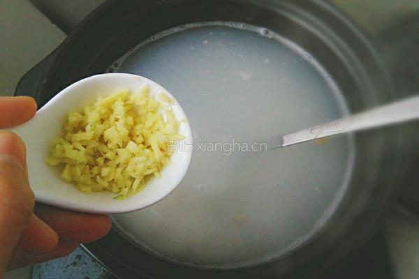 牛肉蛋花粥的做法图解5