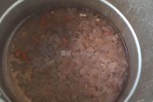 芡实枸杞银耳羹的做法图解4