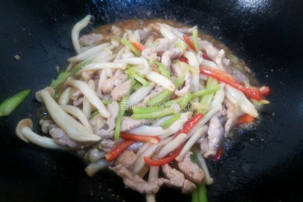 小蘑菇炒肉丝的做法图解14