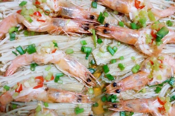 金针菇开背虾