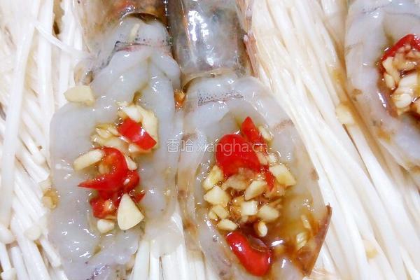金针菇开背虾的做法图解5