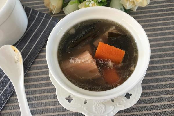 莲藕海带排骨汤的做法图解12