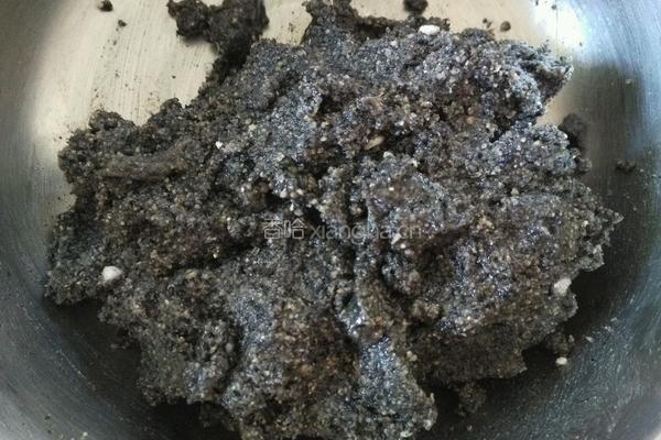 黑芝麻花生汤圆馅的做法图解5
