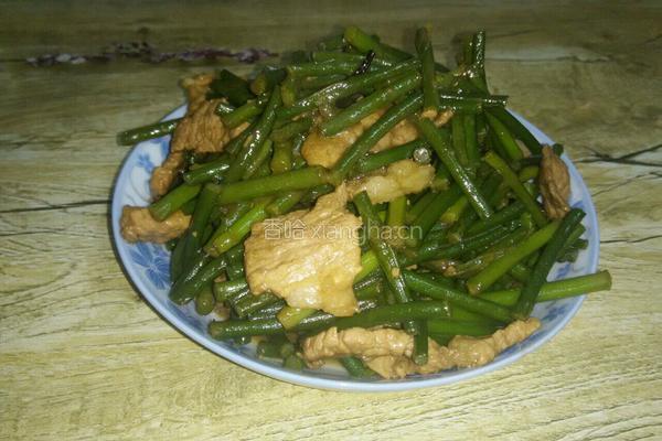 蒜薹炒肉的做法图解6