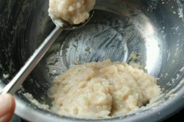 莲藕鸡肉丸子的做法图解8