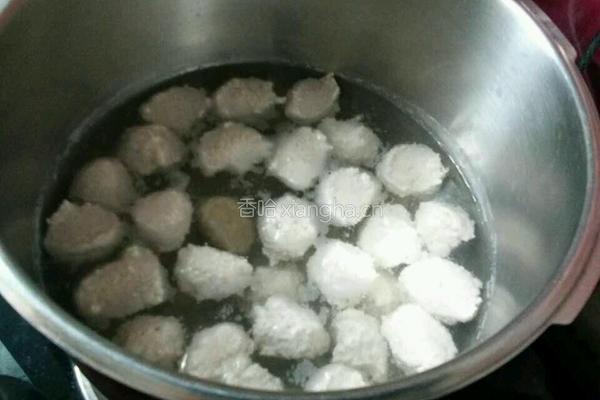 莲藕鸡肉丸子的做法图解13