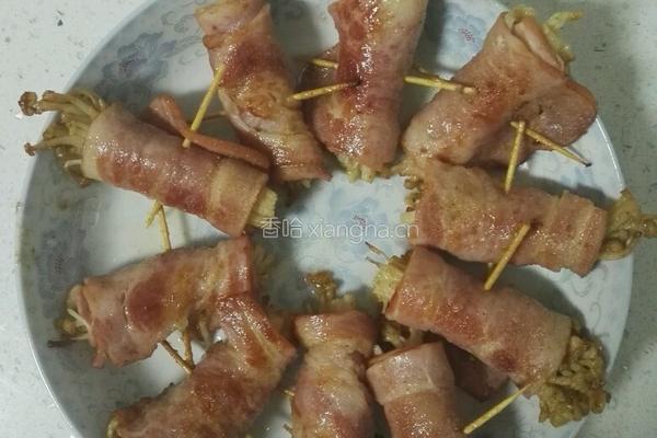 金针菇培根卷的做法图解10