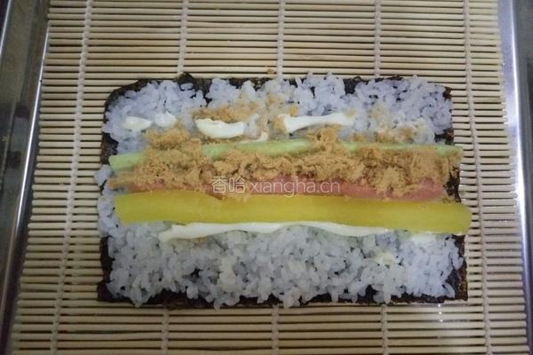 蛋皮樱花寿司卷的做法图解6