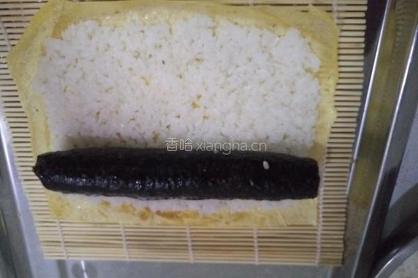蛋皮樱花寿司卷的做法图解9
