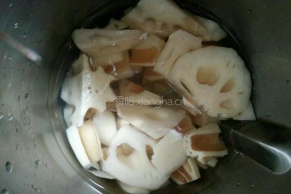 莲藕煎饼的做法图解2