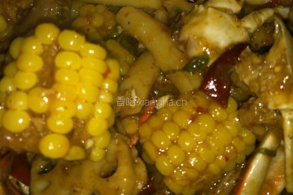 香辣肉蟹煲的做法图解8