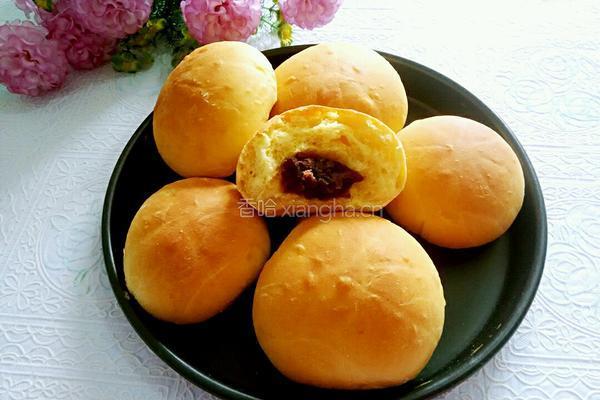 南瓜豆沙面包的做法图解15