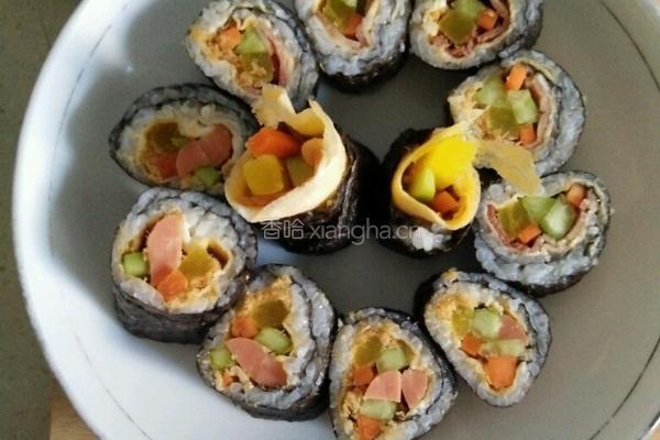 火腿培根寿司的做法图解7