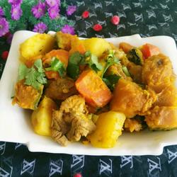 大骨头炖南瓜土豆的做法[图]