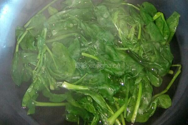 鸡蛋炒菠菜的做法图解3