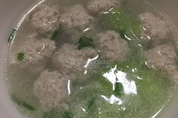 猪肉丸子汤的做法图解5