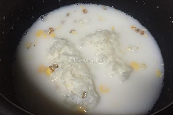 燕麦牛奶粥的做法图解3