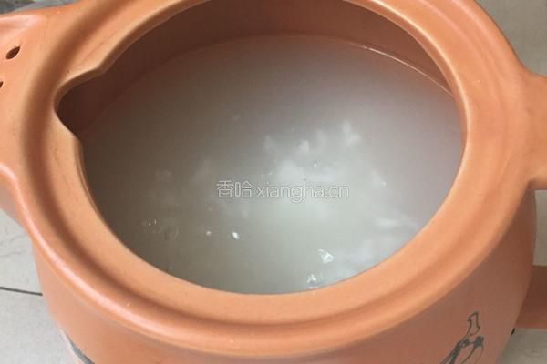 茯苓白米粥的做法图解5