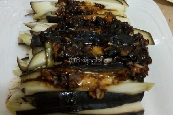 蒜蓉蒸茄子的做法图解6