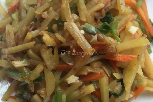 土豆芹菜胡萝卜条