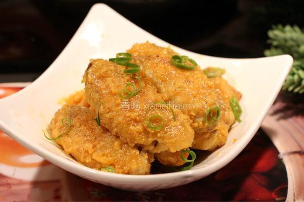 咸蛋黄焗鸡翅的做法图解12