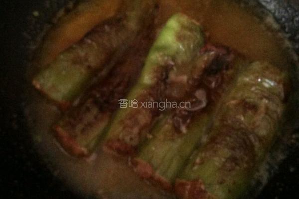 浇汤灌肉虎皮辣椒的做法图解16