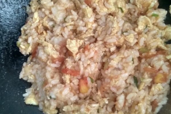 西红柿蛋炒饭的做法图解6
