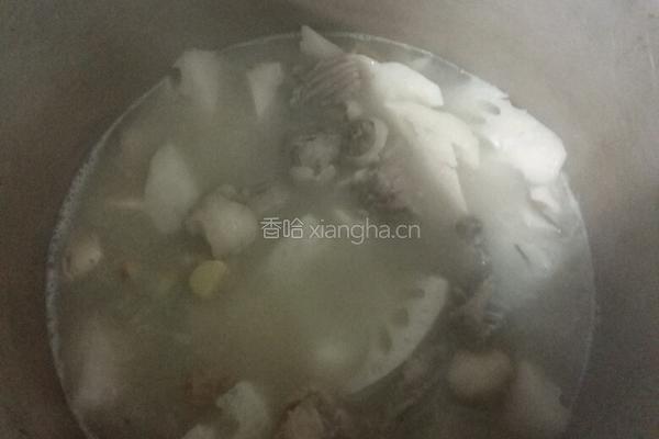 腊鸭焖藕的做法图解4