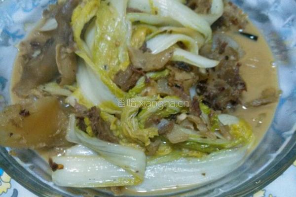 刮骨肉炒娃娃菜