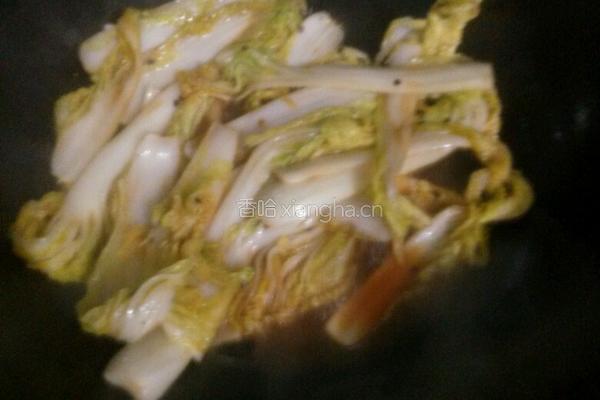 刮骨肉炒娃娃菜的做法图解6
