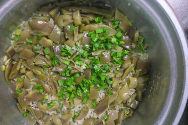 紫扁豆焖饭的做法图解13