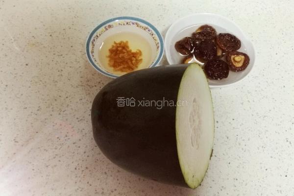 冬瓜海米香菇的做法图解1
