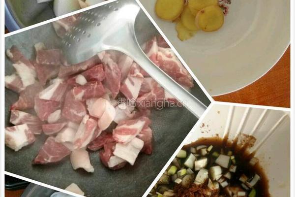 猪肉炖粉条的做法图解1