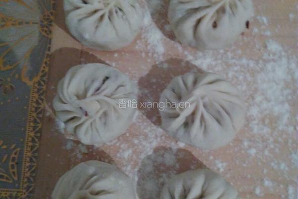 米饭肉末包子的做法图解4