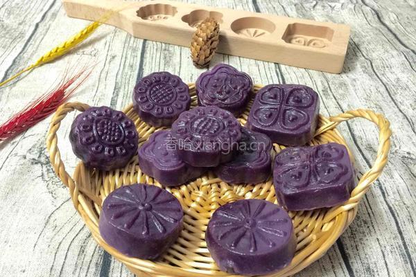 芝麻红豆馅紫薯饼的做法图解17