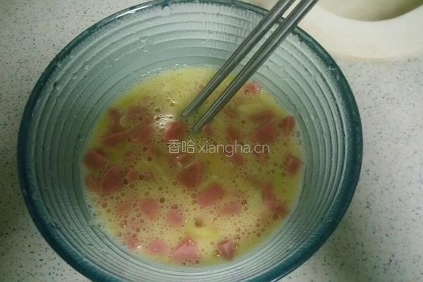 火腿煎蛋饼的做法图解3