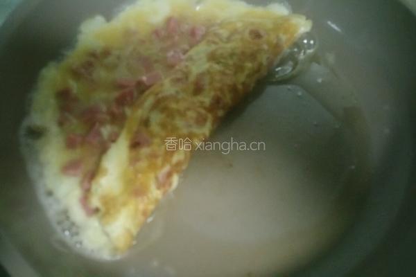 火腿厚烧蛋的做法图解5