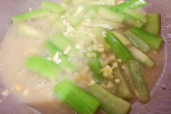 蒜蓉丝瓜的做法图解6