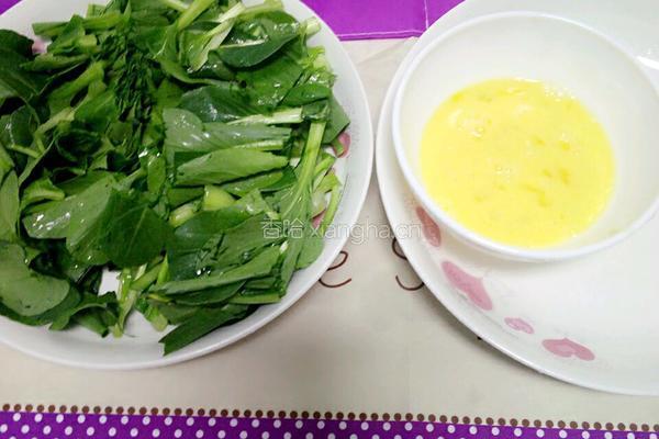 青菜蛋汤的做法图解2