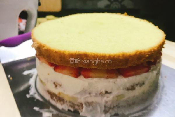 奶油水果蛋糕的做法图解7
