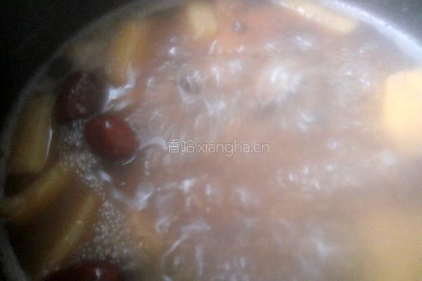 红豆红枣红薯小米粥的做法图解7