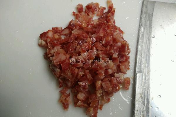 腊味彩疏炒饭的做法图解4
