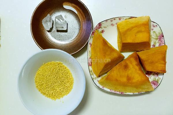 南瓜小米糊的做法图解1