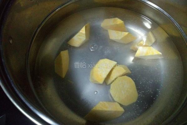 玉米面地瓜粥的做法图解2