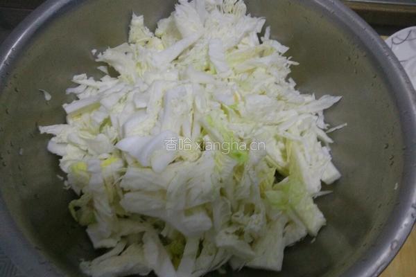 白菜炖豆腐的做法图解2