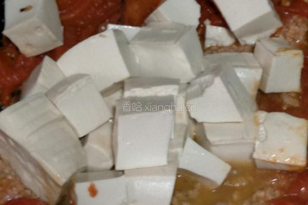 蕃茄肉沫豆腐的做法图解2