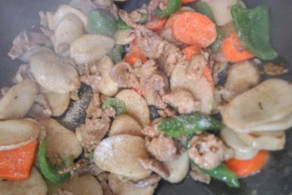 杏鲍菇炒肉的做法图解13