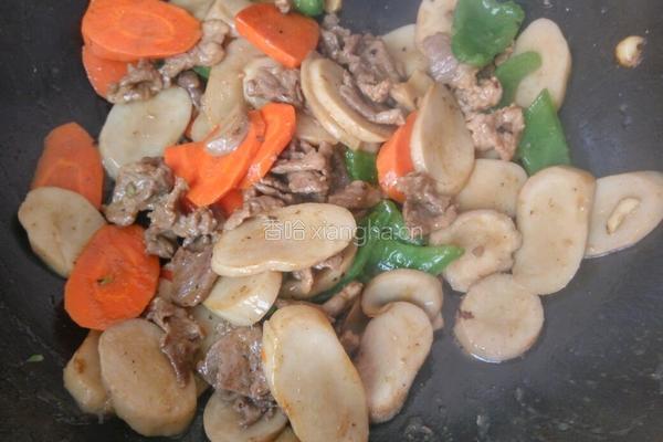 杏鲍菇炒肉的做法图解14