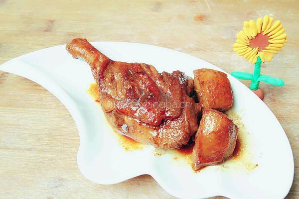 酱烧鸭腿的做法图解10